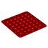 79998 BASE PLATE 6X6, FLEX, NO. 2 in Bright Red/ Red