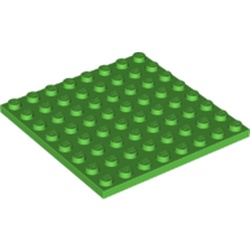 LEGO part 41539 Plate 8 x 8 in Bright Green