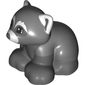 Duplo Animal Red Panda with White Ears, Muzzle, and Eyebrows Print