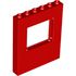15627 WALL 1X6X6 W. WINDOW in Bright Red/ Red