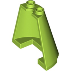 LEGO part 38317 Cone Half 2 x 4 x 3 in Bright Yellowish Green/ Lime
