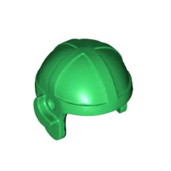 LEGO part 30171 Minifig Hat / Helmet, Aviator Cap in Dark Green/ Green