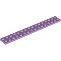 LEGO part 4282 Plate 2 x 16 in Lavender