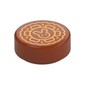 Tile Round 1 x 1 with Gold Moon Pie Print