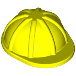 LEGO part 3833 Minifig Helmet, Construction / Hard Hat in Vibrant yellow