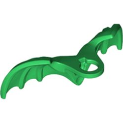 LEGO part 20608 Minifig Neckwear Wings Gargoyle in Dark Green/ Green