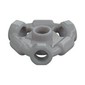 Plate Special 1 x 1 with Hole Through Stud, 3 Bars and 3 Bar Holes
