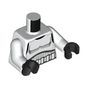 Torso Stormtrooper, Detailed Armor with Thick Chest Lines Print, White Arms, Black Hands