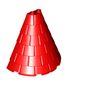 Tower Roof 4 x 8 x 6 Half Cone Shaped with Roof Tiles