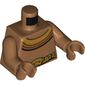 Torso, Bare Chest, Gold Tribal Belt, Necklace print, Medium Nougat Arms, Medium Nougat Hands