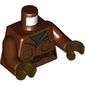 Torso Jacket, Dark Green Shirt, Dark Brown Belt print, Reddish Brown Arms, Dark Brown Hands
