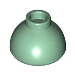 LEGO part 20952 Brick Round 1.5 x 1.5 Dome Top [Plain] in Sand Green