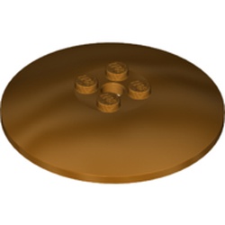 LEGO part 44375b Dish 6 x 6 Inverted (Radar) with Solid Studs in Gold Laquered/ Metallic Gold