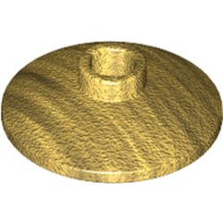 LEGO part 4740 Dish 2 x 2 Inverted [Radar] in Warm Gold/ Pearl Gold