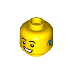 LEGO part 3626cpr3769 MINI HEAD, NO. 3769 in Bright Yellow/ Yellow