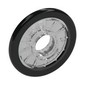 Wheel Wheelchair with Fixed Black Hard Rubber Tire Pattern, with Pin Hole