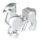 Creature, Buckbeak with Dark Bluish Grey Beak, Bright Light Orange Eyes, Dark Bluish Grey/Light Bluish Grey Feathers print