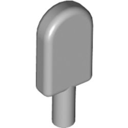LEGO part 30222 Food Popsicle / Lollipop in Medium Stone Grey/ Light Bluish Gray