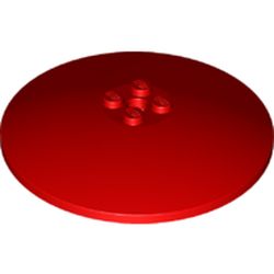 LEGO part 3961 Dish 8 x 8 Inverted [Radar] in Bright Red/ Red