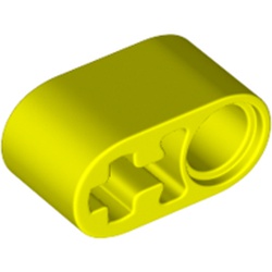 LEGO part 60483 Technic Beam 1 x 2 Thick with Pin Hole and Axle Hole in Vibrant Yellow