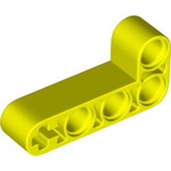 LEGO part 32140 Technic Beam 2 x 4 L-Shape Thick in Vibrant Yellow