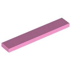 LEGO part 6636 Tile 1 x 6 with Groove in Light Purple/ Bright Pink
