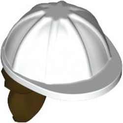 LEGO part MINI HAT NO. 14 WITH HAIR in White
