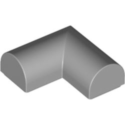 LEGO part 79757 Brick Curved 2 x 2 x 2/3 Corner Double Curved Top No Studs in Medium Stone Grey/ Light Bluish Gray