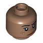 Minifig Head, Nougat Lips, Lobsided Smile, Freckles print