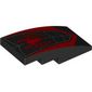 Slope Curved 4 x 2 No Studs with Spider Web, Red Spider-Man Logo print