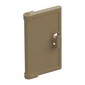 Door for Window Frame 1 x 4 x 3, Semicircular Handle Holes on Back