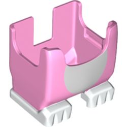 LEGO part 100428 Mario Legs and Cat Paw Feet, with Internal Prongs for Princess Peach Cat Suit in Light Purple/ Bright Pink