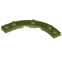 LEGO part 80015 Plate Round 5 x 5 Macaroni in Olive Green