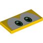 Tile 2 x 4 with Green Eyes (Koopa Troopa) Print