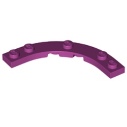 LEGO part 80015 Plate Round 5 x 5 Macaroni in Bright Reddish Violet/ Magenta