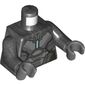 Torso Armor, Gray Panels and Bright Light Blue Line print, Pearl Titanium Arms, Dark Bluish Gray Hands