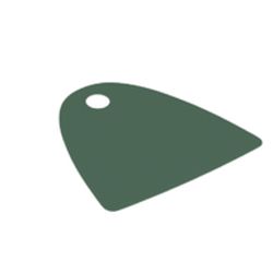 LEGO part 37046 Neckwear Cape, Straight Bottom, One Top Hole [Spongy Stretchable Fabric] in Sand Green