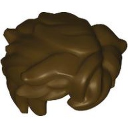 LEGO part MINI WIG, NO. 147 in Dark Brown