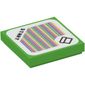 Tile 2 x 2 with 'Start' and Pipe with Rounded Border, and Barcode Print (Sticker)