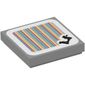 Tile 2 x 2 with Swing and Barcode Print (Sticker)