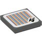 Tile 2 x 2 with Turntable and Barcode Print (Sticker)