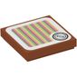 Tile 2 x 2 with Coin and Barcode Print (Sticker)