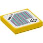 Tile 2 x 2 with 'Start' and Pipe with Squared Border, and Barcode Print (Sticker)