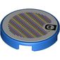 Tile Round 2 x 2 with Bottom Stud Holder and Shy Guy and Barcode Print (Sticker)