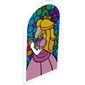 Glass for Frame 1 x 6 x 7 with Glass-Stained Window, Princess Peach print