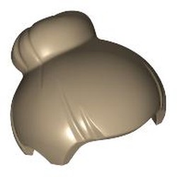 LEGO part MINI WIG NO. 13 in Sand Yellow (6408139|86400)