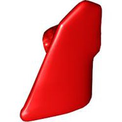 LEGO part 2387 Technic Panel Fairing #7 3L Very Small Smooth, Side A in Bright Red/ Red