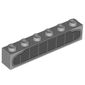 Brick 1 x 6 with Car Grill print
