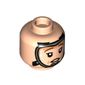 Minifig Head Grace Augustine, Reddish Brown Eyelashes, Stern / Worried, Breathing Mask print