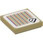 Tile Special 2 x 2 Inverted with Cake and Barcode Print (Sticker)